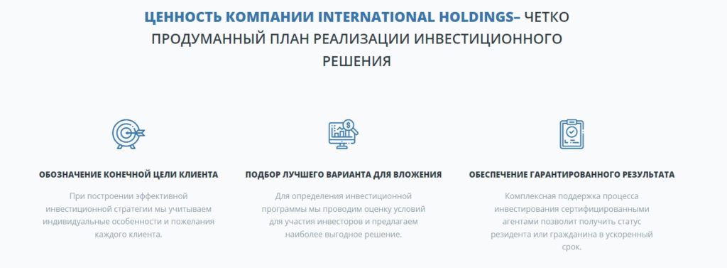 International holdings - второй паспорт и ВНЖ за инвестиции, international.holdings